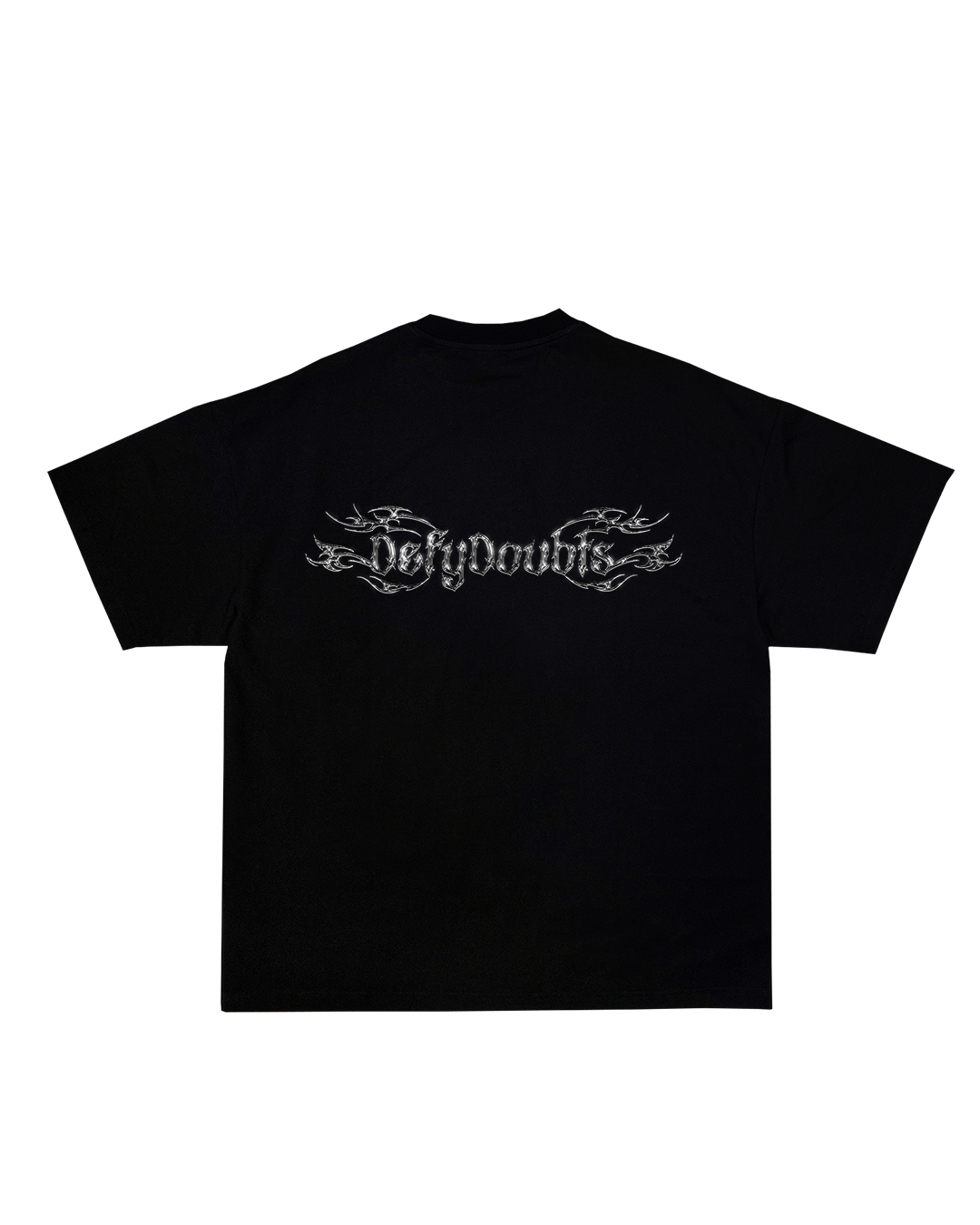"Metallic Black" Defy Doubts Brand Tee