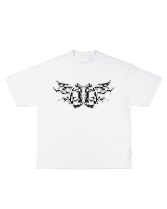 "Metallic White" Defy Doubts Brand Tee