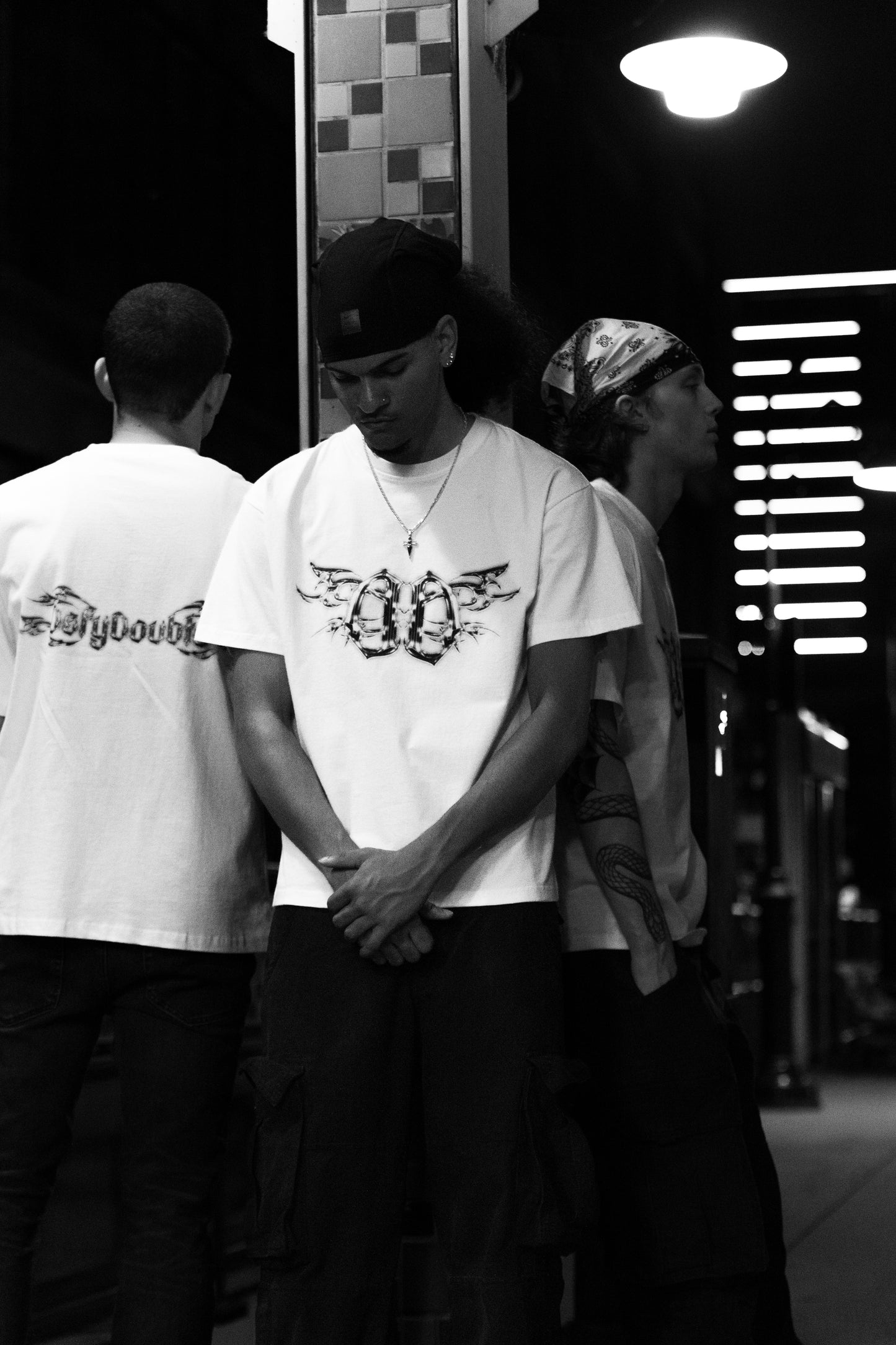 "Metallic White" Defy Doubts Brand Tee