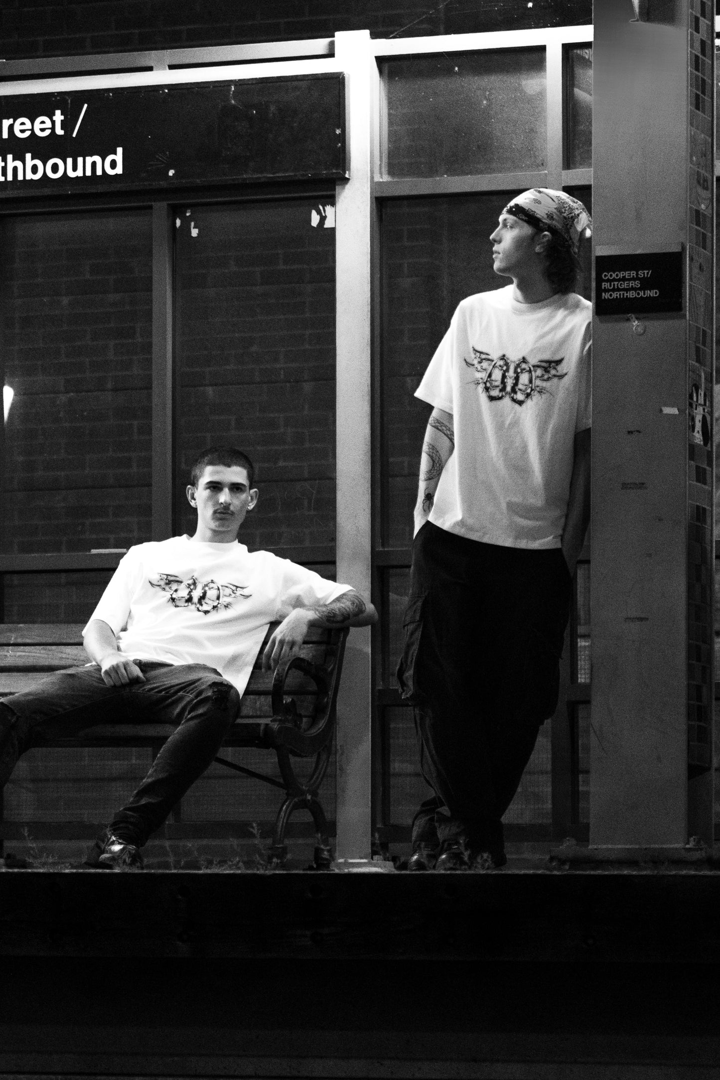 "Metallic White" Defy Doubts Brand Tee
