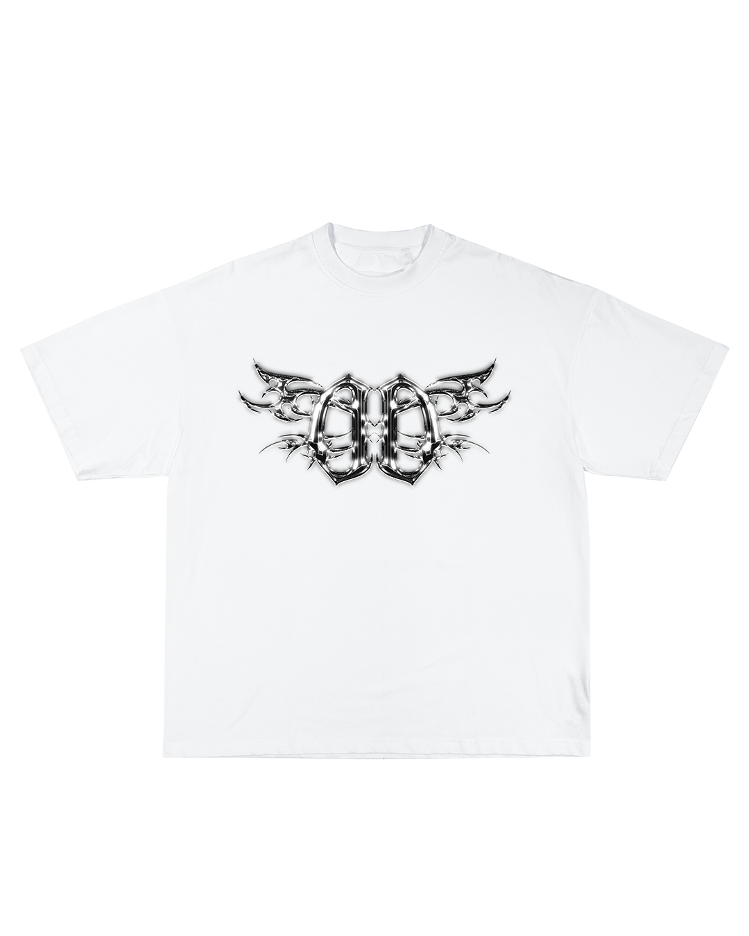 "Metallic White" Defy Doubts Brand Tee